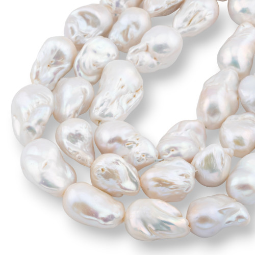 Baroque Drop River Pearls (NQS) 120-130gr White