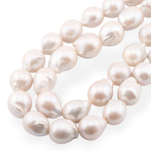 Baroque Drop River Pearls (ALB) 130-140gr White