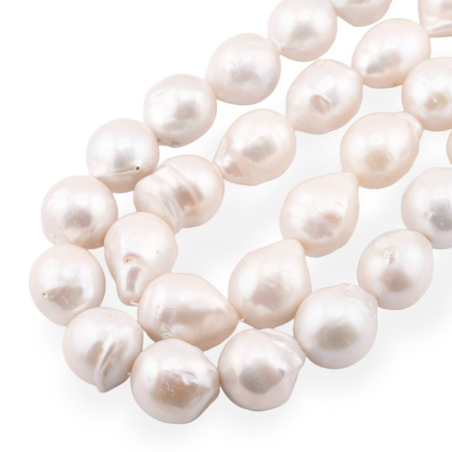 Baroque Drop River Pearls (ALB) 140-150gr White