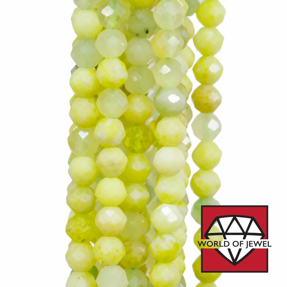 Quarzo Lemon Mix 2 Perlina Tonda Sfaccettata Diamond Cut 4mm-PERLINE DIAMOND CUT | Worldofjewel.com