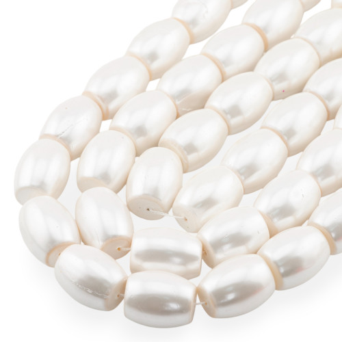 Βαρέλι White Mallorca Pearls 18x22mm