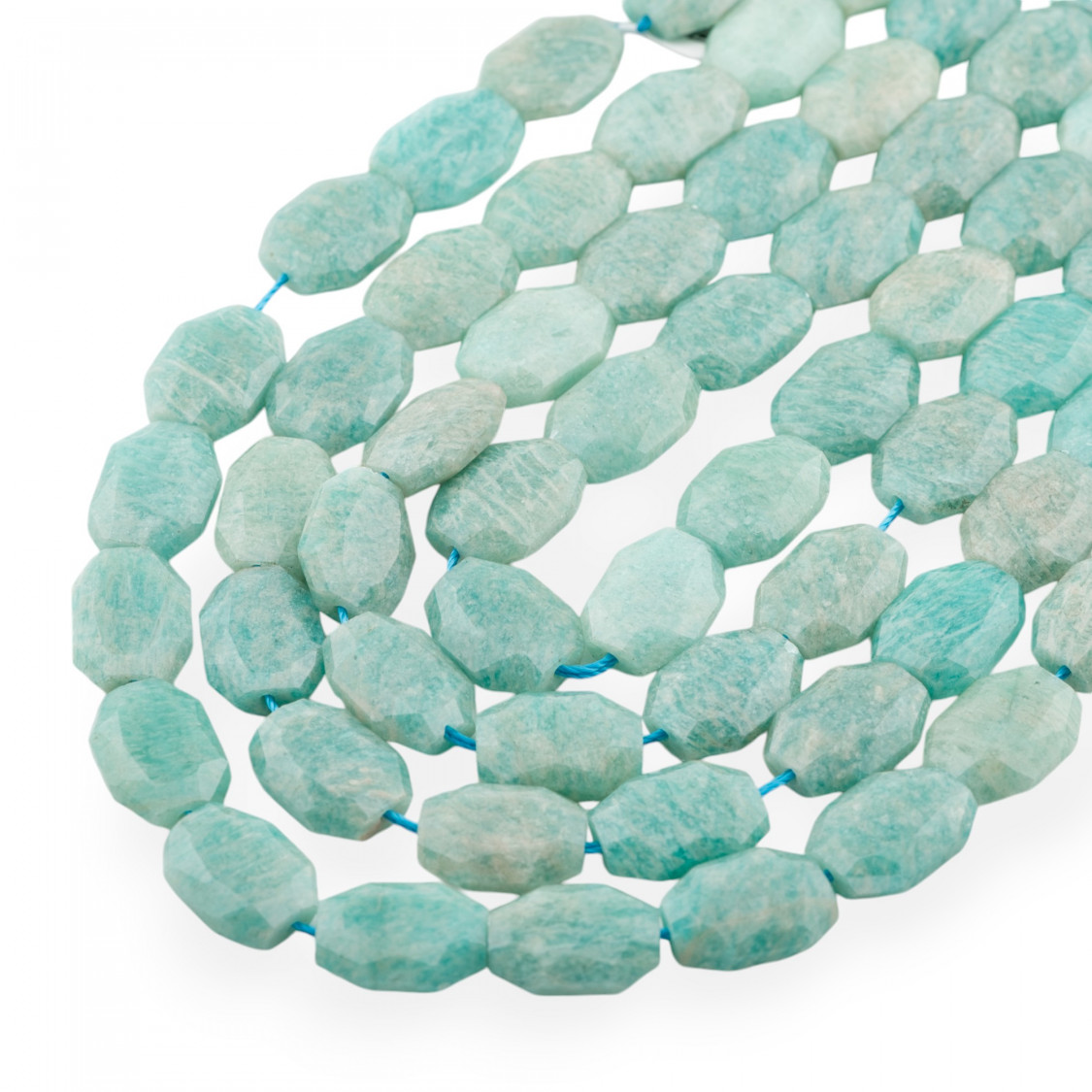 Amazzonite Sasso Irregolare Piatto Sfaccettato 12x16mm-AMAZONITE | Worldofjewel.com