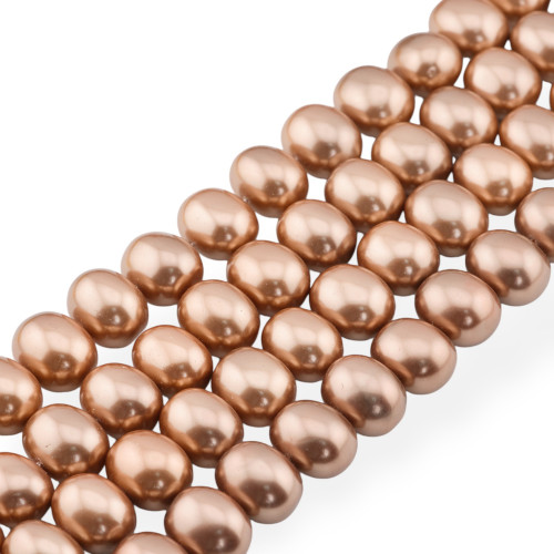 Majorca Pearls Bronze Candy 15x12mm