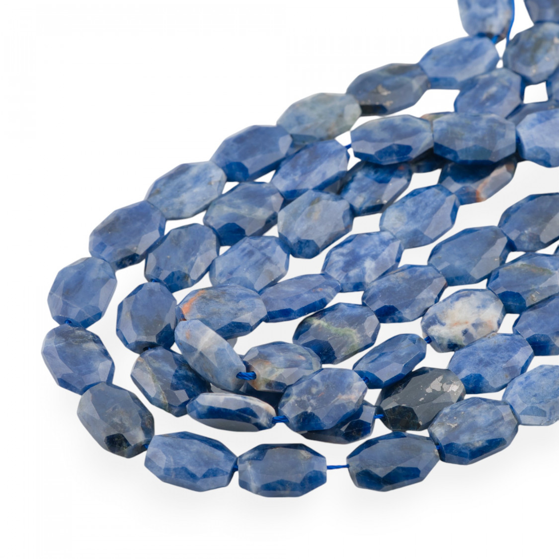 Sodalite Sasso Irregolare Piatto Sfaccettato 12x16mm-SODALITE | Worldofjewel.com