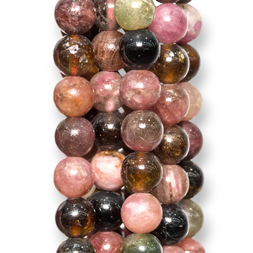 Tourmaline Multicolor Round Smooth 4mm