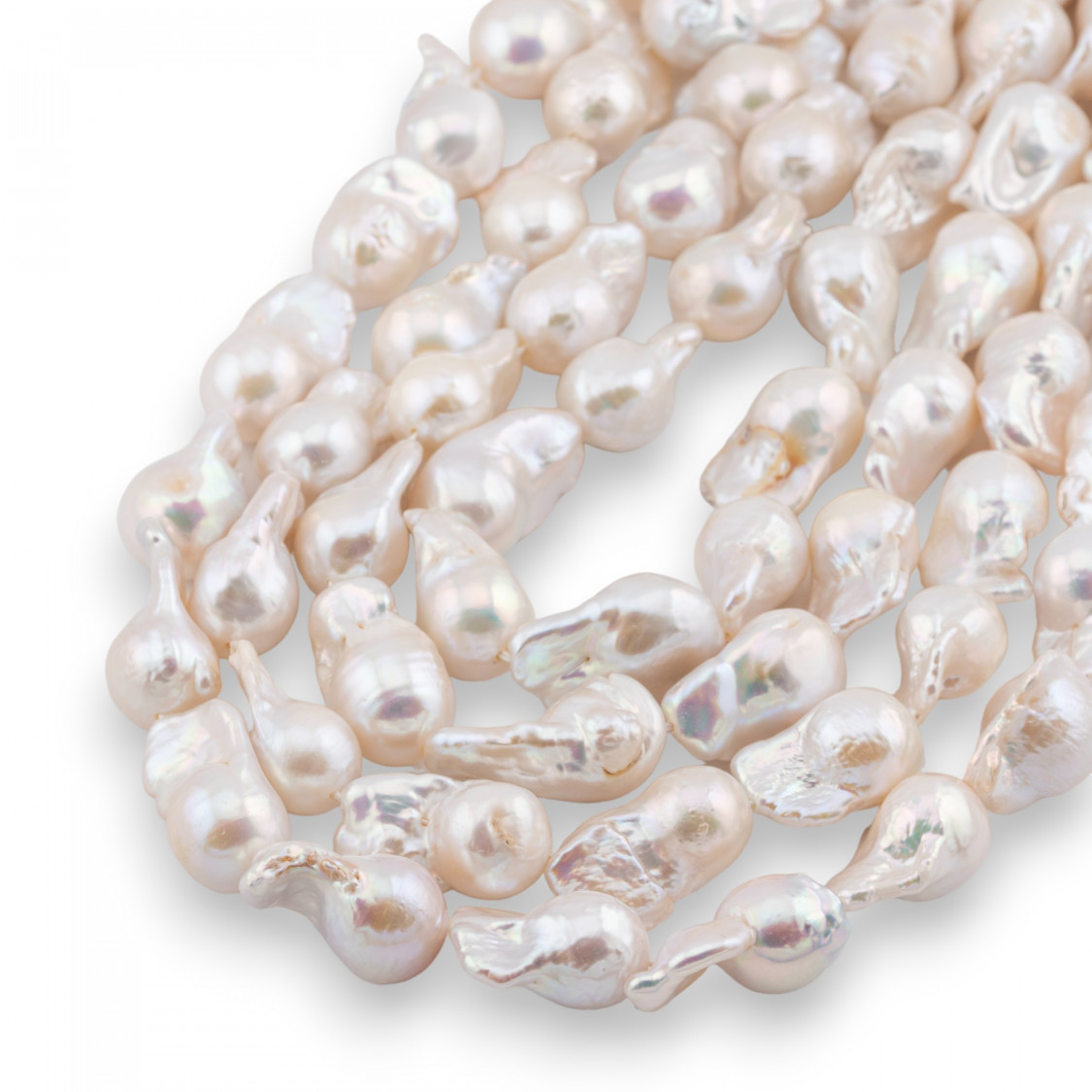 Perle Di Fiume Barocche A Goccia (YWP) 65-70gr Bianco-PERLE BAROCCHE | Worldofjewel.com