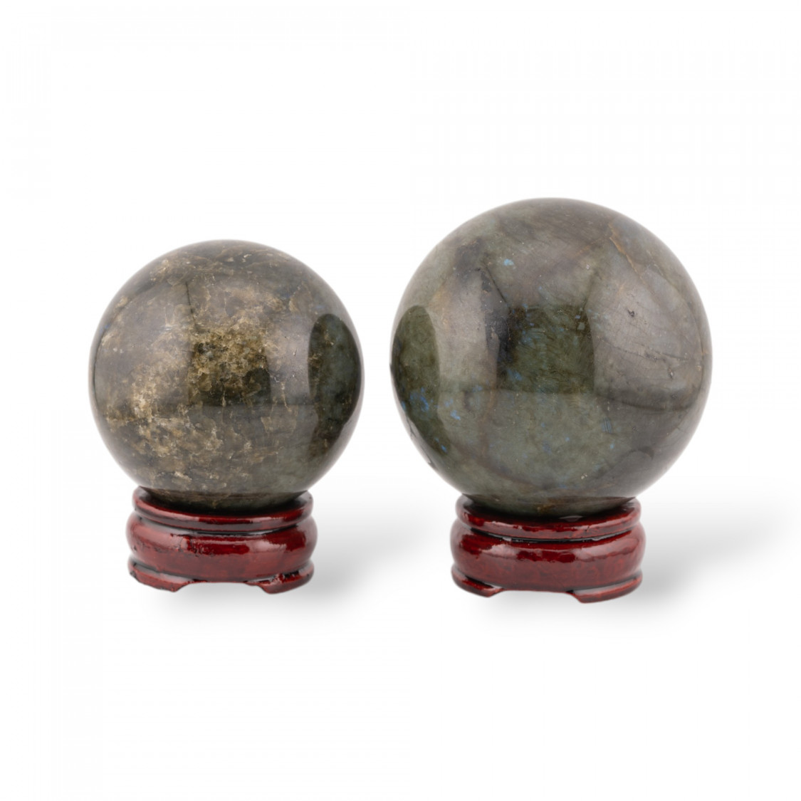 Sfera Di Labradorite (TWN) Diametro 70-80mm Completo Di Base In Legno-SFERE | Worldofjewel.com