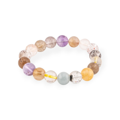 Bracelet Quartz Naturel Mixte Rond Lisse 11mm