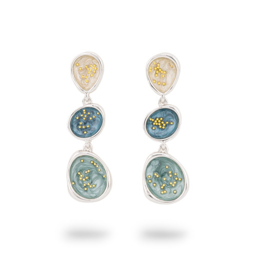 Orecchini Bijoux Smaltato Collezione Isabella 1 Coppia