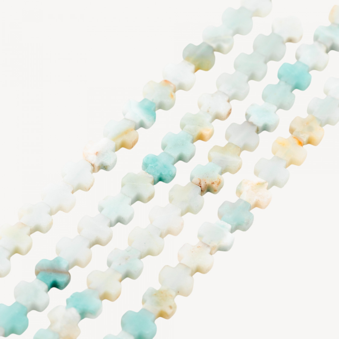Amazzonite Multicolor Croce 8mm-MULTICOLOR AMAZONITE | Worldofjewel.com