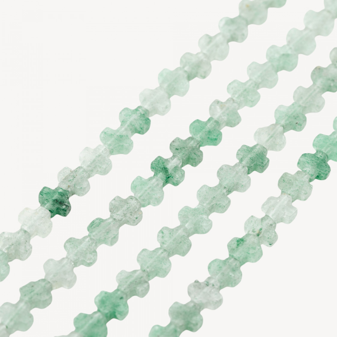 Avventurina Verde Croce 8mm-GREEN ADVENTURINE | Worldofjewel.com