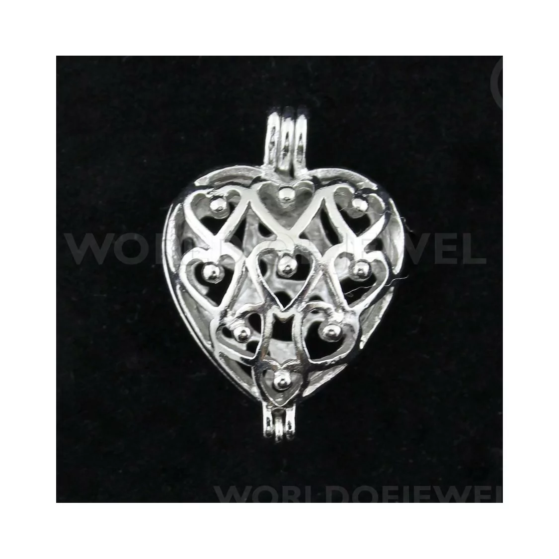 Base Per Pendente Di Ottone A Gabbia Cuore 20x26mm 20pz-BASI PER PENDENTI | Worldofjewel.com