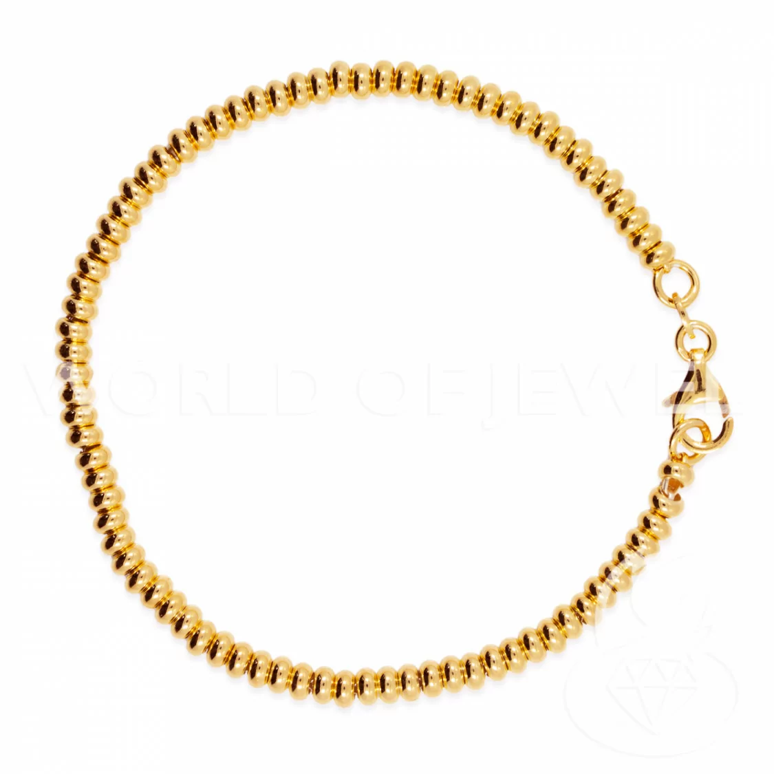 Bracciali Di Argento 925 Con Rondelle 3mm Leggere Oro Rosa Con Passivazione 4pz-BRACCIALI DI ARGENTO 925 | Worldofjewel.com