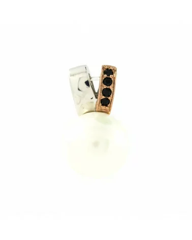 Ciondolo Pendente Di Argento 925 Con Perle Di Maiorca 13x21mm-ARGENTO 925 DESIGN ITALY | Worldofjewel.com