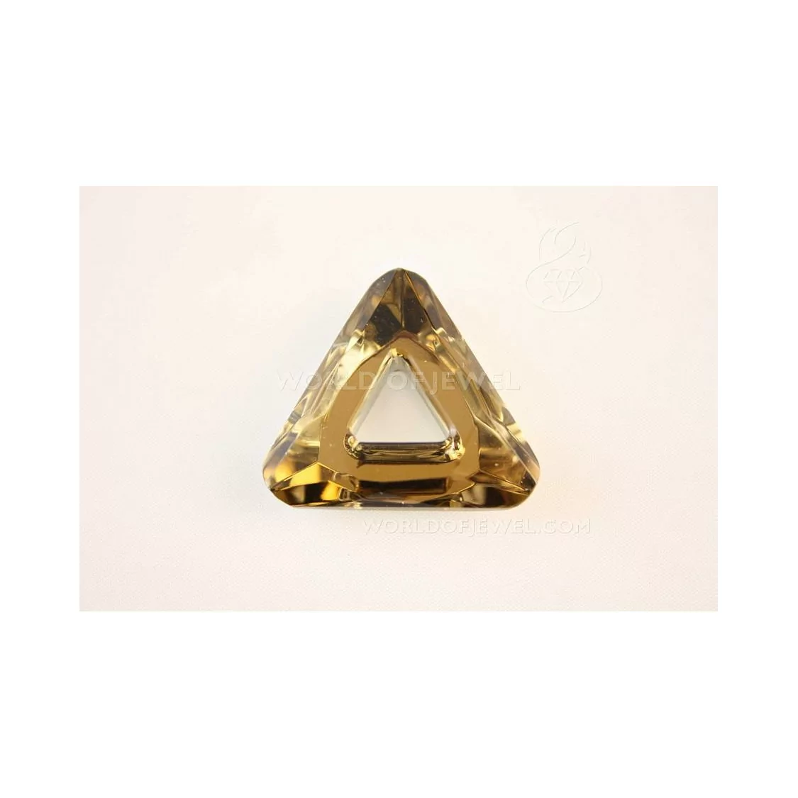 Componente Di Cristallo Triangolo 27mm 12pz - Bronzo-CRISTALLI FORME | Worldofjewel.com