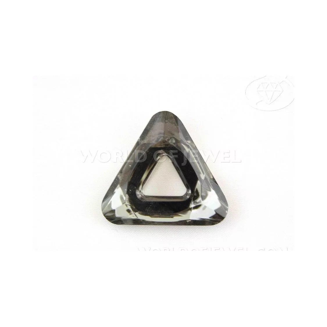 Componente Di Cristallo Triangolo 27mm 12pz - Grigio-CRISTALLI FORME | Worldofjewel.com