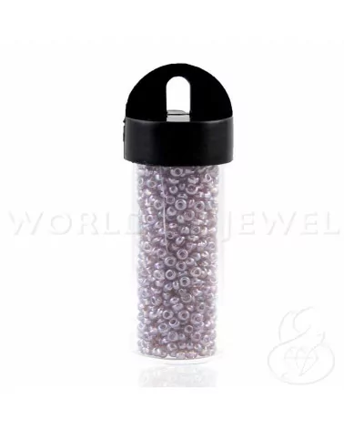 Conteria Di Vetro 2mm Con Contenitore 2,5x5,7cm - 16gr Viola-CONTERIA | Worldofjewel.com