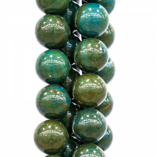 Chrysocolla Stabilized Στρογγυλό Λείο 10mm