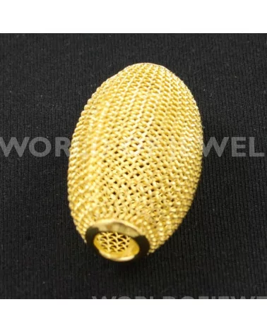 Distanziatori Di Ottone A Gabbia Ovale 23x15mm 15pz Dorato-CONNETTORI LISCI | Worldofjewel.com