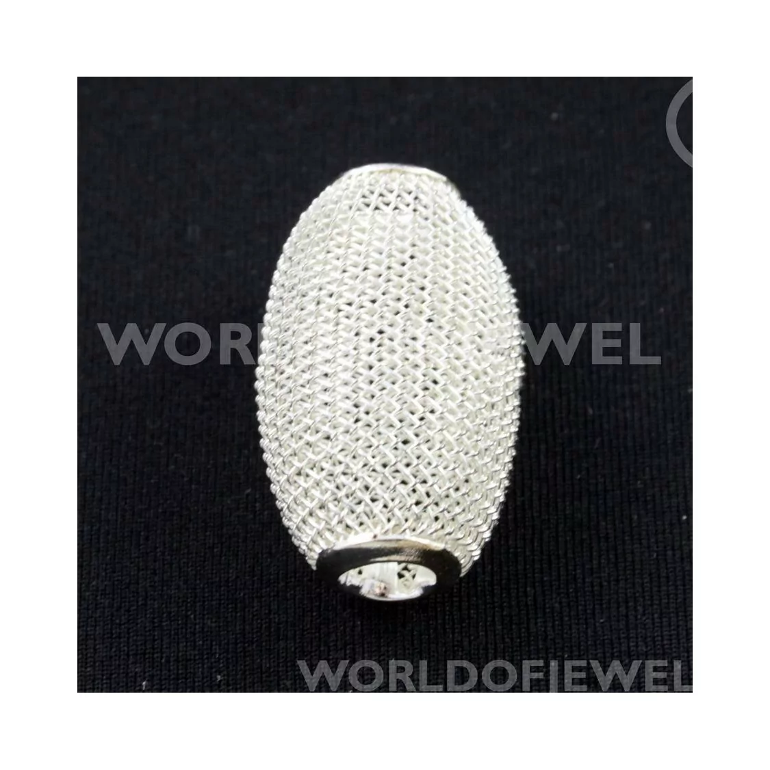 Distanziatori Di Ottone A Gabbia Ovale 30x18mm 8pz Argentato-CONNETTORI LISCI | Worldofjewel.com