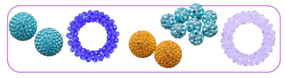 COMPONENTS OF CRYSTALS AND RHINESTONES